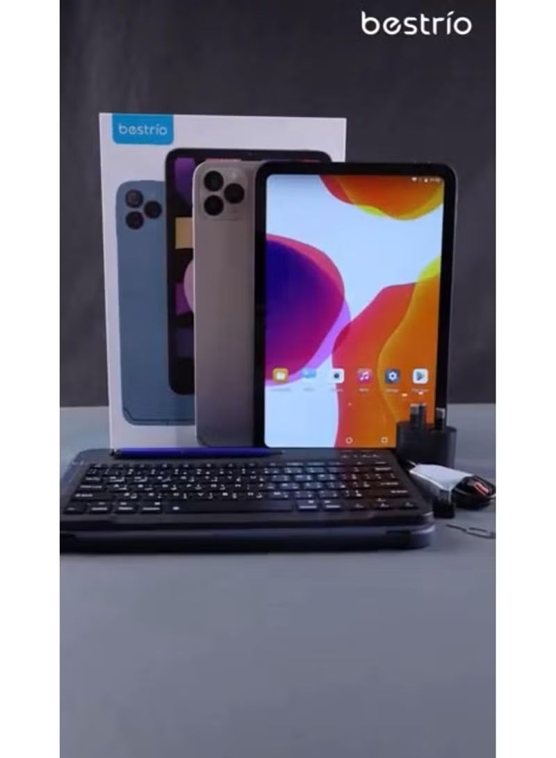 BESTRIO S12 11-Inch Tablet with INCELL Display, 12GB RAM 512GB Storage, Octa Core 2.0GHz Processor, 5G Dual SIM, 8000mAh Battery, High-Performance Android Tablet
